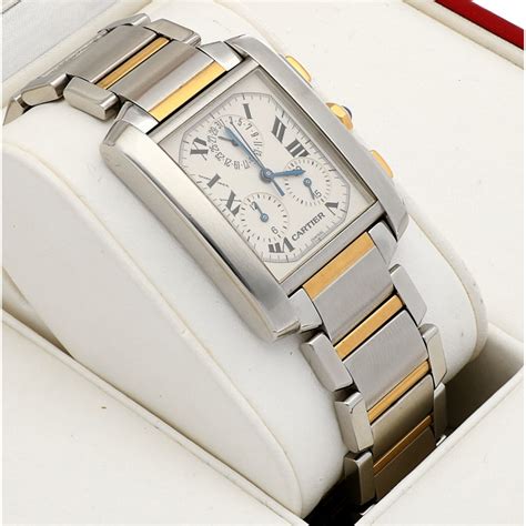 cartier tank gold damen|cartier tank francaise chronoflex.